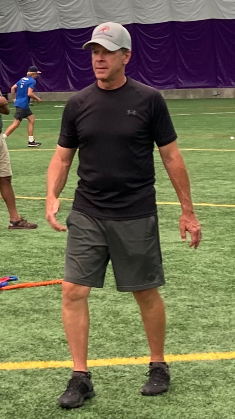 Coach Steve on the field